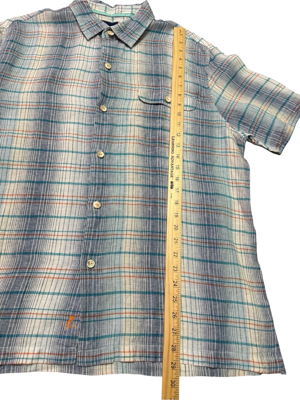 Tommy Bahama Paradigm Plaid Shirt 100% Linen - Picture 10 of 10
